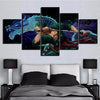 One Piece wall art canvas featuring Roronoa Zoro in Pirate King theme pose

