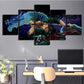 One Piece wall art canvas featuring Roronoa Zoro in Pirate King theme pose


